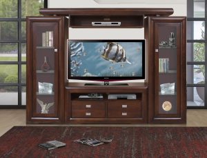 Milan 4pce Wall Unit – Walnut